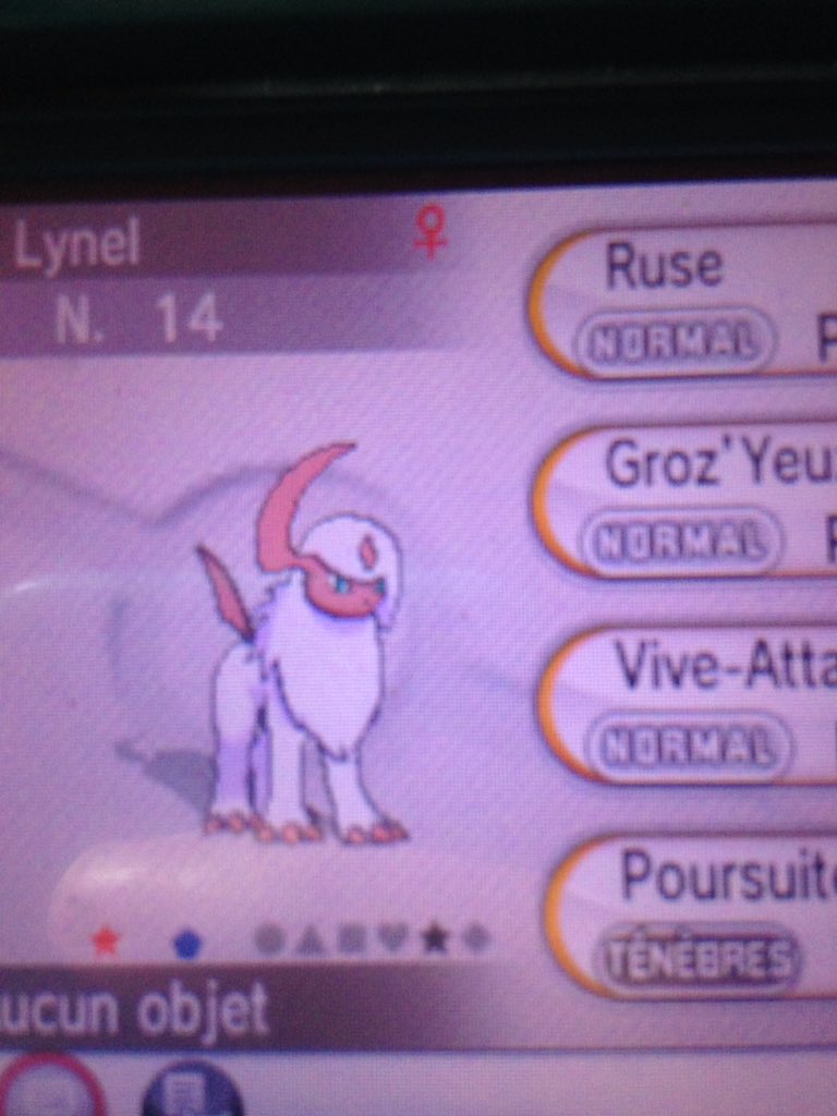 boutetflika's tweet photo. Absol shiny sur pokemon Y en rencontre aléatoire Ouloulou ! #shiny #ilestpasshiny #neige #ASLB #PokemonLetsGo #3G
https://t.co/1vVw02MOAI pour regarder mes vidéos https://t.co/yAmo4WAArw