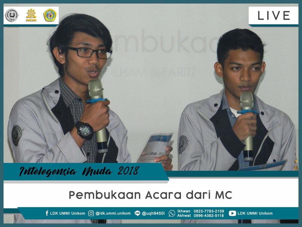 [LIVE REPORT]

===OPEN HOUSE LDK UMMI UNIKOM===

Pembukaan Acara oleh MC.

#hijrah #NgajiAsik #YukNgaji #NgajiBarengLDKummi #NisaaLDKummi #NgajiOK #KuliahOK #DakwahYes #HijrahKu #PemudaHijrah #ldkummi #unikom #bkldk #tauhid #pemuda #mahasiswa #Repost #intelegesiamuda #2k18