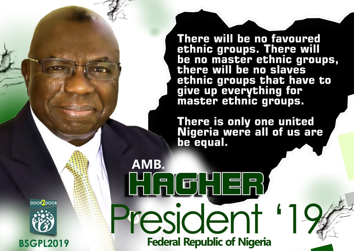 Hagher2019's tweet photo. Fellow Compatriots
 
Today I enjoin you to celebrate ; despair not. Together we will fight against internal and external colonizers who squander our wealth and give us misery.
Our victory is certain.

AMB IYORWUESE HAGHER https://t.co/AY11ihtcD1