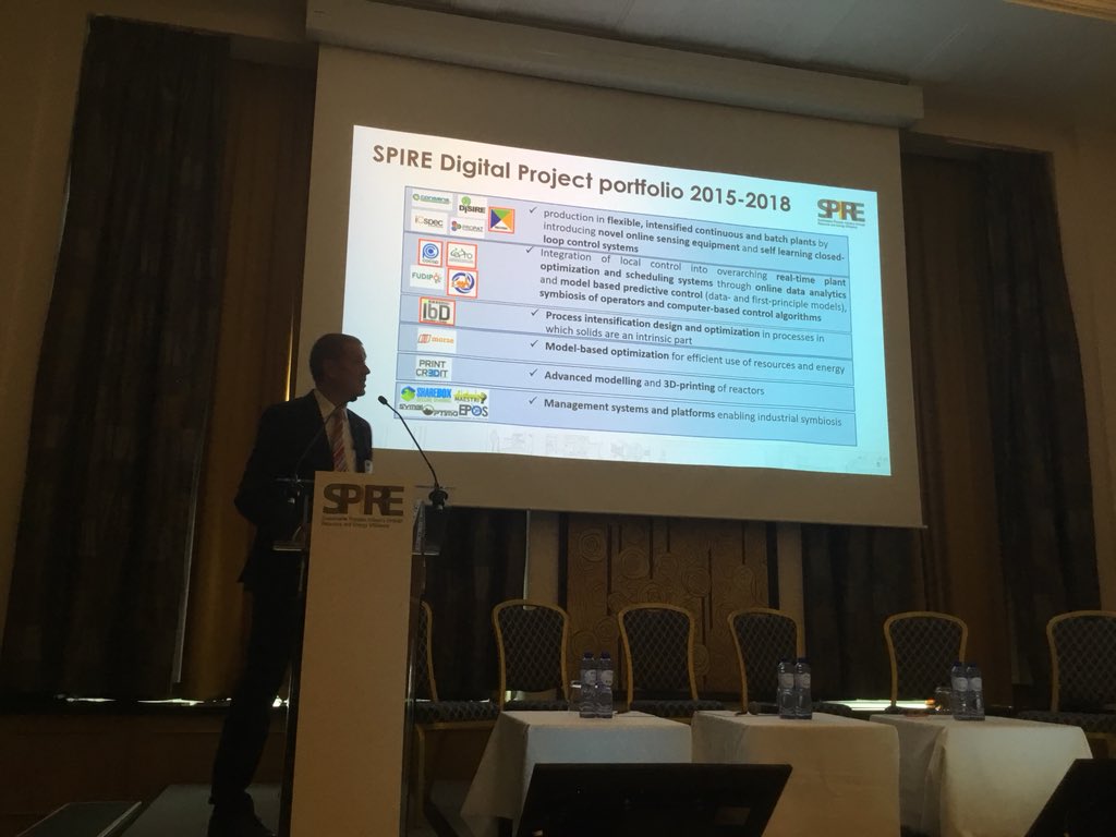 ASPIRE_P4Planet's tweet photo. #SPIREdigital Martin Winter of @Cefic outlines SPIRE’s current portfolio of #digital technology projects ~10% of funding so far. Should we do more? https://t.co/6gH7v76RBD