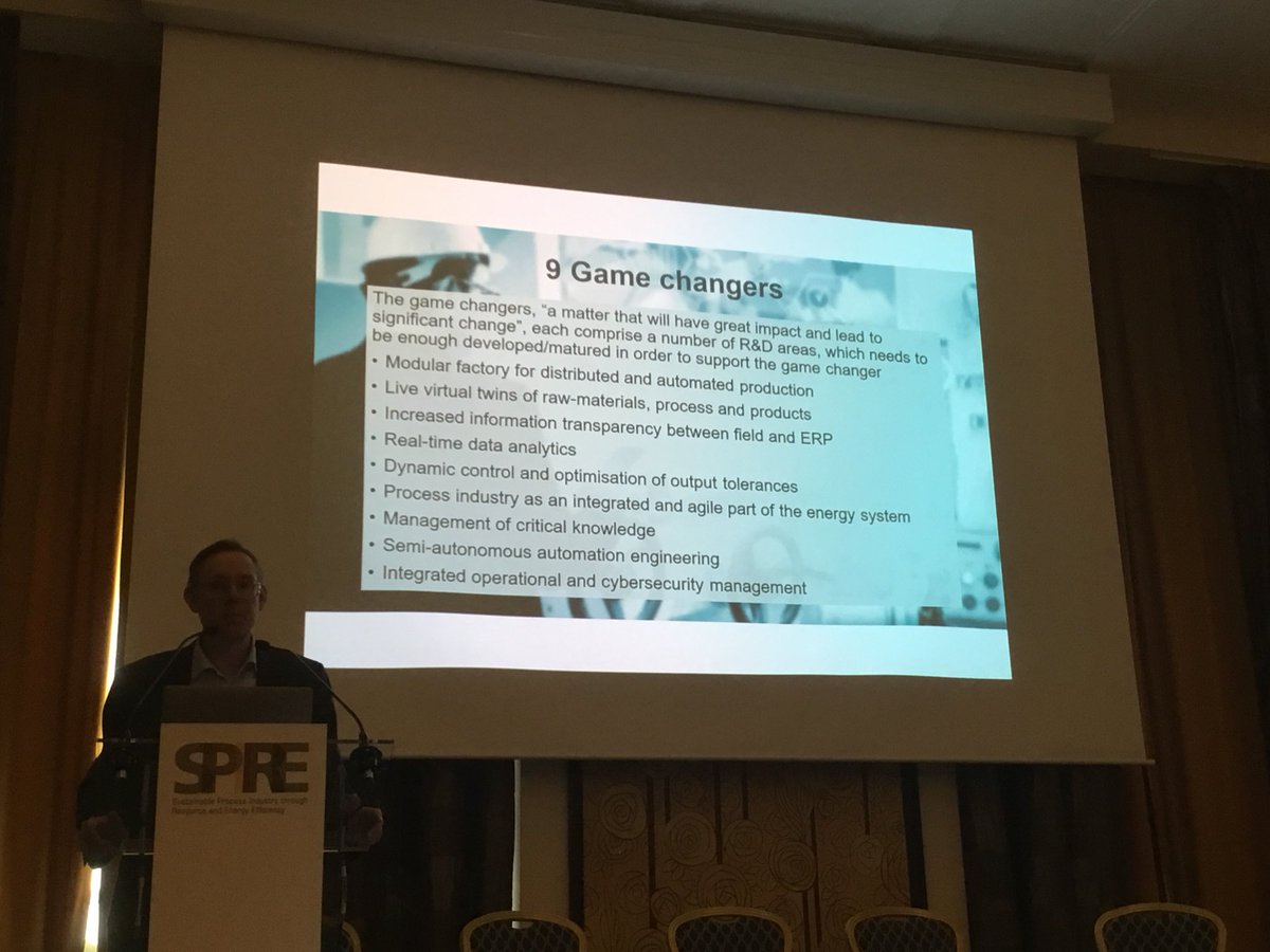 ASPIRE_P4Planet's tweet photo. Par-Erik Martinsson of Digital Sweden tells us about 10 R&amp;D areas and 9 game changers for #digital in #manufacturing at #SPIREdigital https://t.co/PuO0sVvTIe