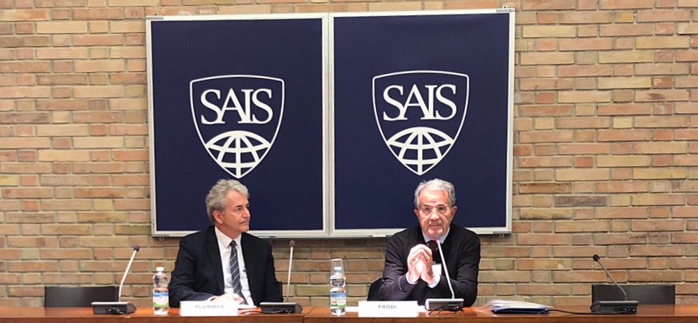 JHU_BIPR's tweet photo. Insight from Romano Prodi, former European Commission president and Italian premier, on the changing dynamics of EU decision making and the consequences of a fragmented Europe @SAISHopkins https://t.co/OUf3wKsSa4