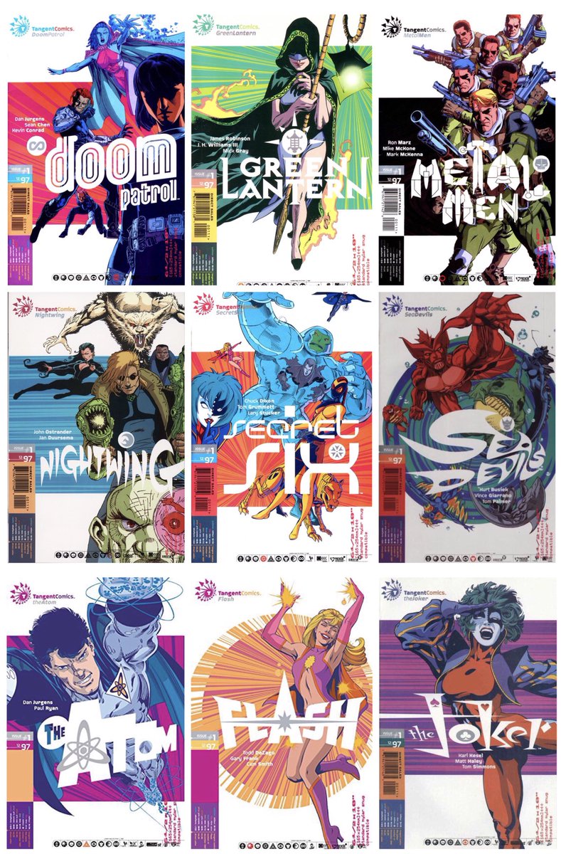 My_SecretOrigin's tweet photo. On Sale 21 Years Ago Today...
#TangentComics purchased at Ravenswood Comics. #DoomPatrol #GreenLantern #MetalMen #Nightwing #SeaDevils #SecretSix #TheAtom #TheFlash #TheJoker @DCComics https://t.co/UfmDeAzSVb
