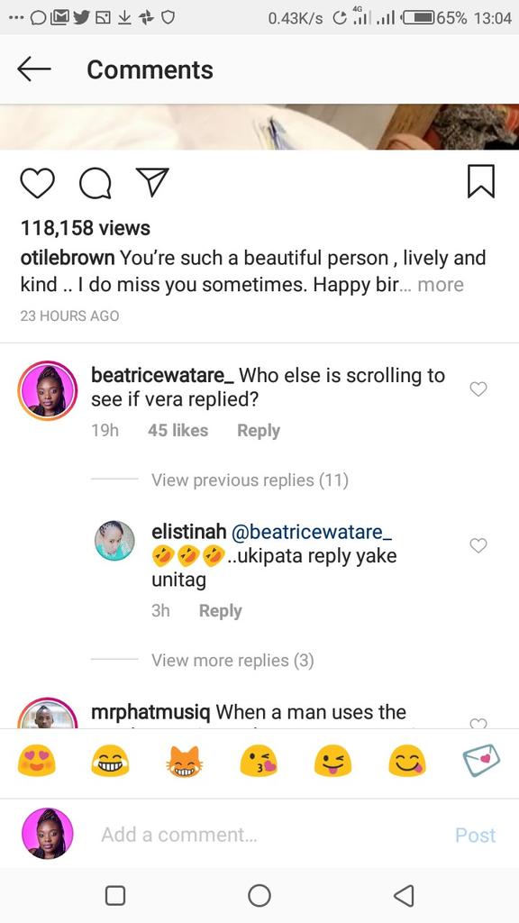 BeatriceWatare's tweet photo. Meanwhile on the keeping up with the #veetile 
Otile brown posts a video of Vera sidika with sentimental and sweet caption.  He admits missing the ex.  

Is otile desperate? https://t.co/2z0BK36V14