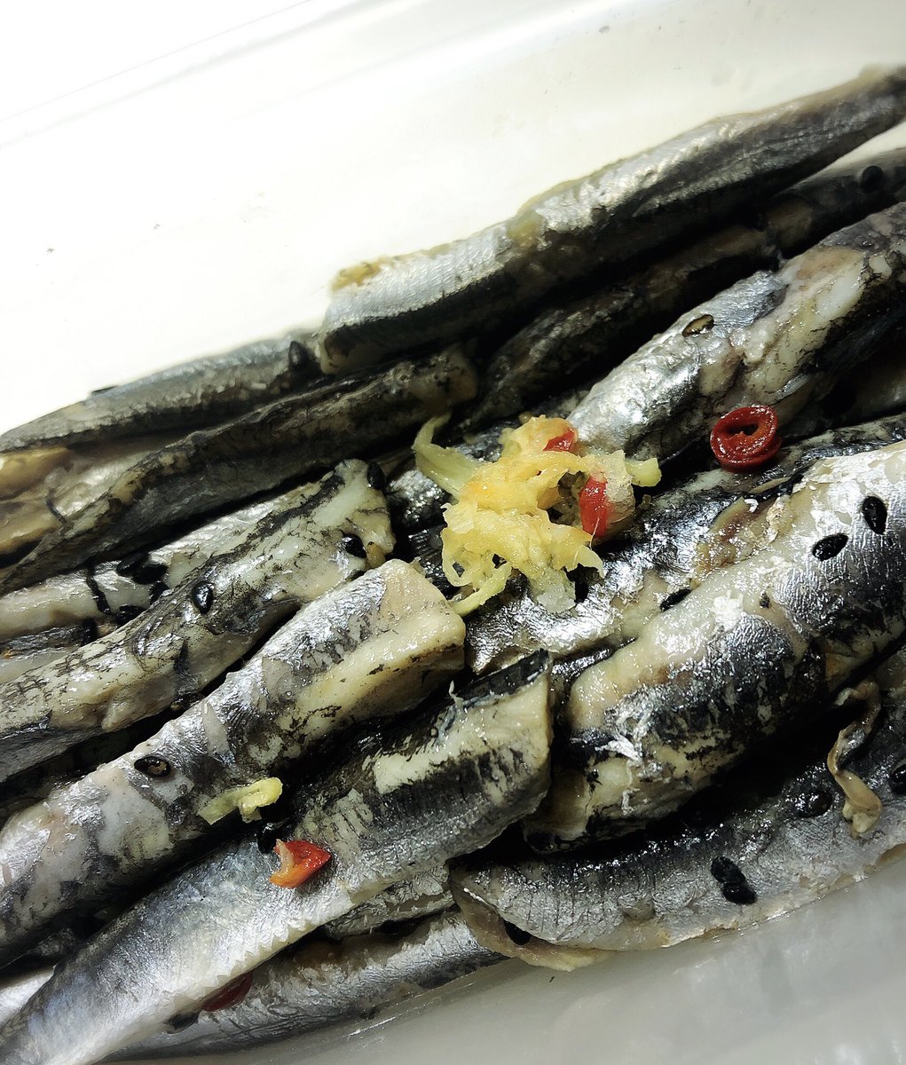 Vegemoko 背黒イワシのマリネ できちゃった 1人日本酒しよ 背黒イワシ 発酵 日本糀文化協会 糀マイスター 酢