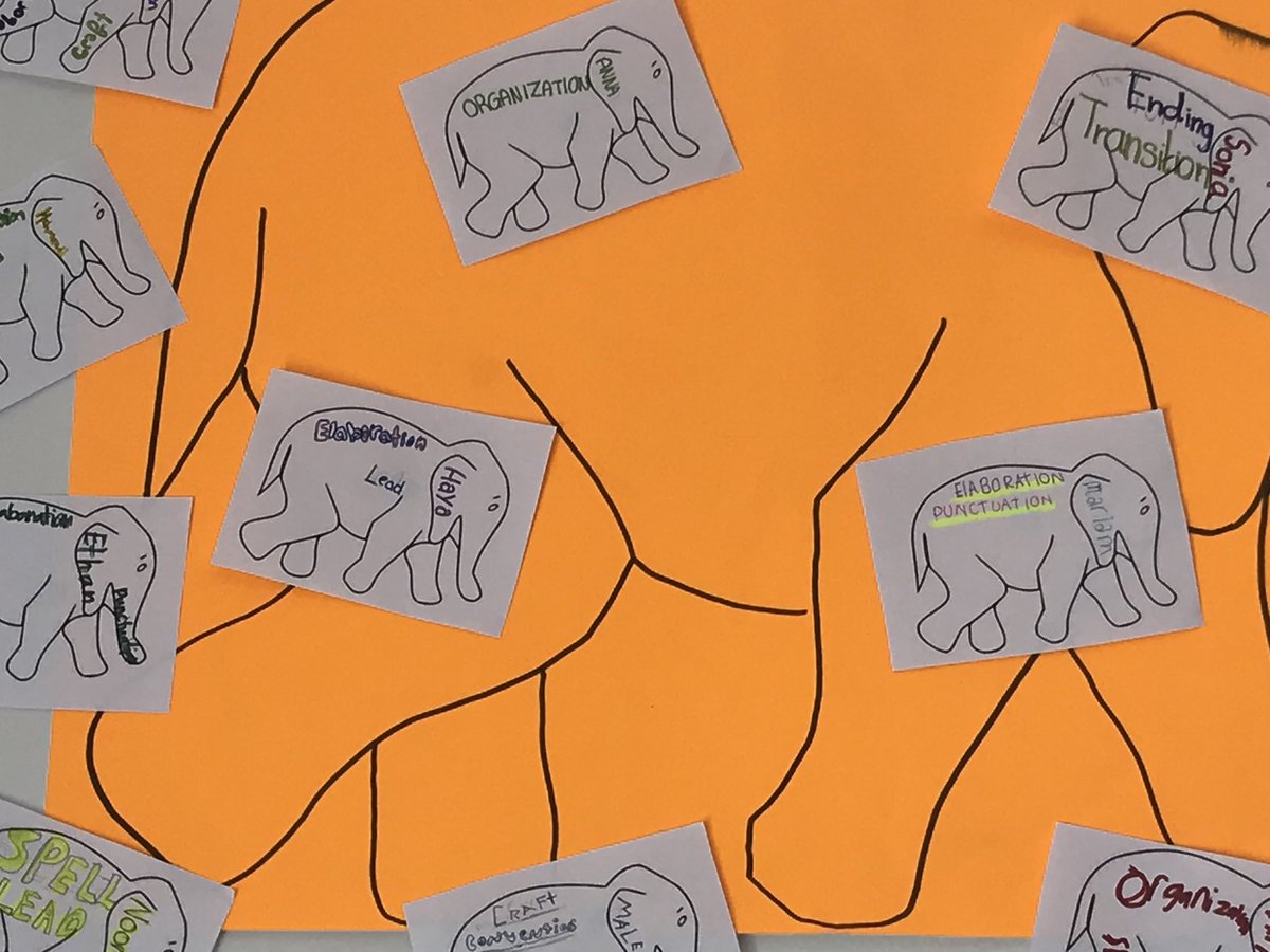 Greershan's tweet photo. Our writing goals are no longer an elephant in the room. We have made them public. “It’s now or never” that we begin to “shout it out loud.” Through ownership we can achieve. #RVISionaries #issedu @BonJovi https://t.co/hACA74EUbC