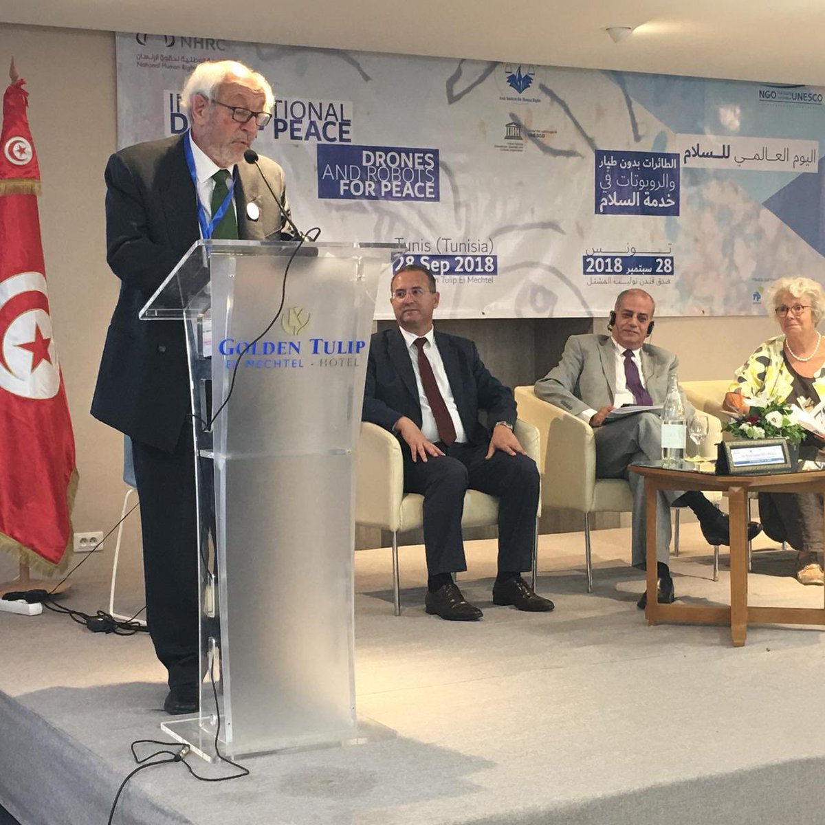 ottilie7's tweet photo. Abuelo @MichelThouzeau speaking at the international seminar « Acting for equality » #UNESCO #Tunis https://t.co/Hn0XqFJdsr