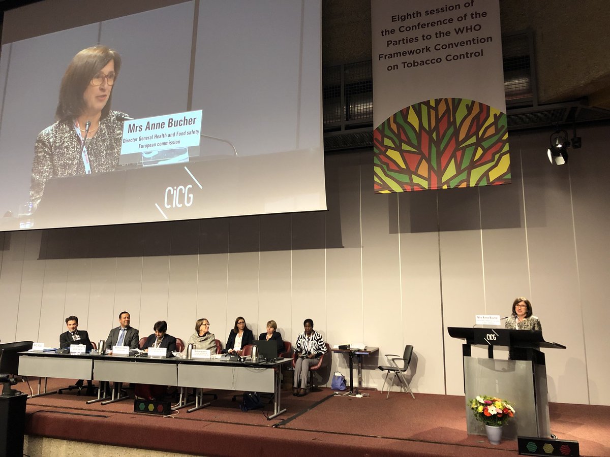 EU_UNGeneva's tweet image. "The European Union has always been a strong supporter of the @FCTCofficial. @EU_Health Director General Bucher is now speaking at opening of  #COP8FCTC. "We have consistently been at the forefront of tobacco control &amp;amp; will continue to take decisive action." #UNTobaccoControl