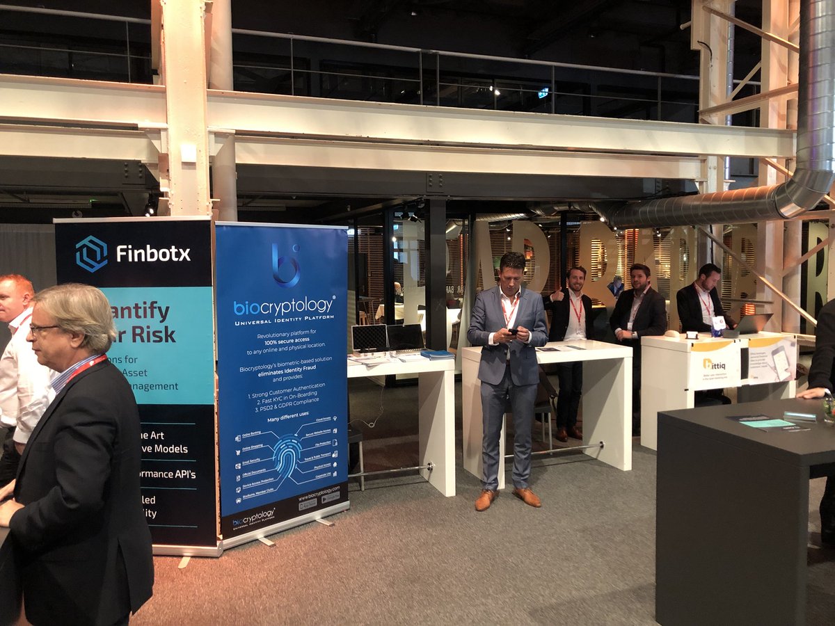 Live from <a href="/fintechplus/">FINTECH+</a> in Zurich, our delegation of five of our members <a href="/finbotx/">Finbotx</a> @biocryptology <a href="/BittiqNL/">Bittiq</a> <a href="/bit4coin/">bit4coin</a> <a href="/kable_co/">Kable.co</a> and ourselves have a stand at the event!