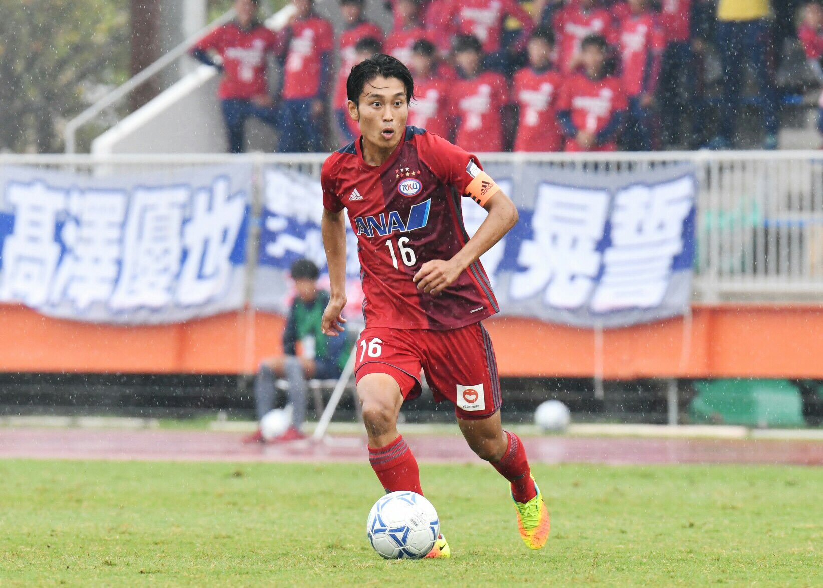 流通経済大学サッカー部　ユニフォーム赤　長袖 alpen-group_8310100814