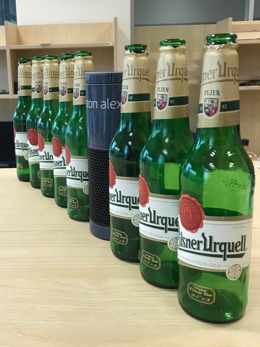 thePetrMarek's tweet photo. #Czech #Beer #AmazonEcho #Alquist #art #AI #chatbots @Pilsner_Urquell https://t.co/1tTompzv1B