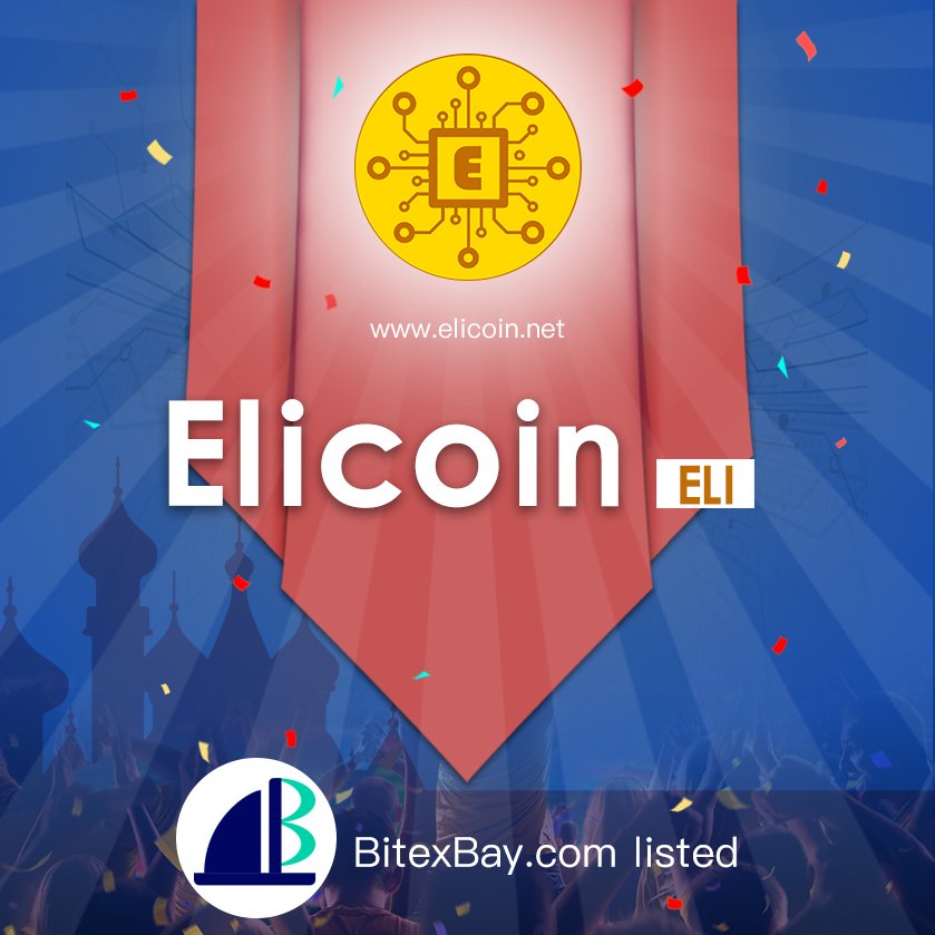 elicoin's tweet photo. Great news! Elicoin is now listed on BitexBay exchange! https://t.co/34l9wDKGhu https://t.co/HSz1prCOgq