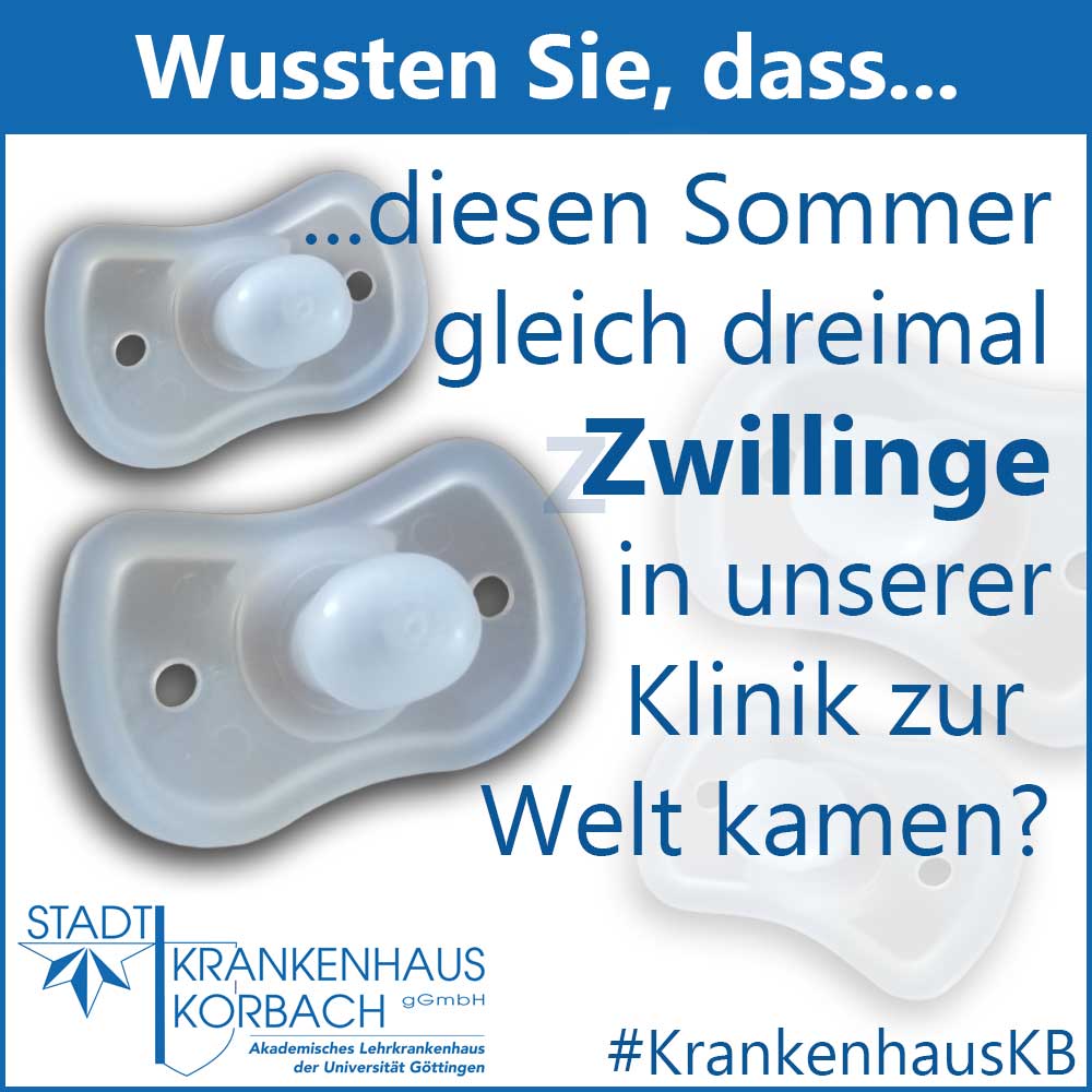 Info-Abend für werdende Eltern

Mo., 1.10., 19.30 Uhr, Treffpunkt: Foyer, Krankenhaus KB, Enser Str.  
Mehr auf kuurz.de/1018 

#Korbach #KrankenhausKB #Hessenklinik #Entbindung #Geburt #Kreißsaal #Baby #Hebamme #Schwangerschaft #WirwerdenEltern #Nachwuchs #klinikfacts
