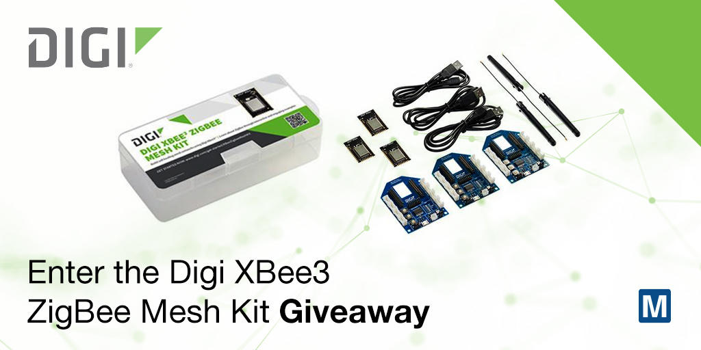 MouserElecEU's tweet photo. Register today for a chance to win a @digidotcom #XBee3 #ZigBee #MeshKit - give away ends October 5, 2018! https://t.co/CCFQhFD4s5 #MoreWithMouser https://t.co/bXHjUE4G9W