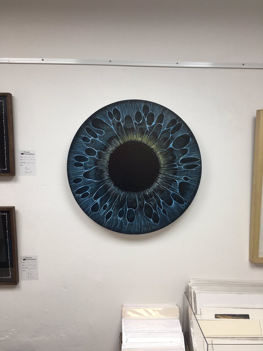 steveclarkson4's tweet image. New painting/print up in the gallery, nice to keep an eye on things! #printmaking #painting #fromeprintmakers