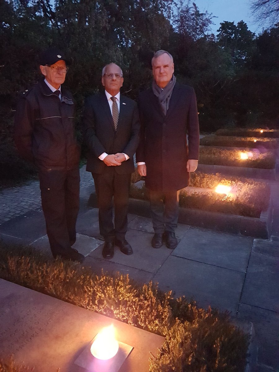 BennyDagan's tweet photo. Honoring the courage &amp; sacrifice 
of the Danish Resistance at Ryvangen Memorial Park. Many Danish freedom fighters were executed here or elsewhere, or died in concentration camps, during World War II.  

Many of them took part in the heroic rescue of the Danish Jews 75 years ago. https://t.co/NeIpNE3CUE