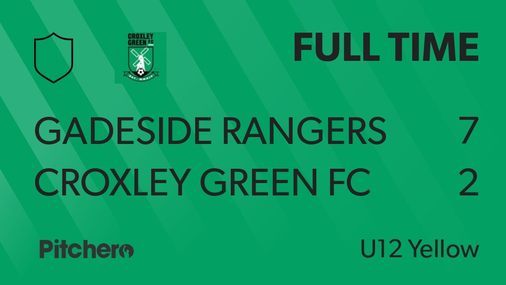 FULL TIME: Gadeside Rangers 7 - 2 Croxley Green FC
#GADCRO #Pitchero
croxleygreenfc.com/teams/187269/m…