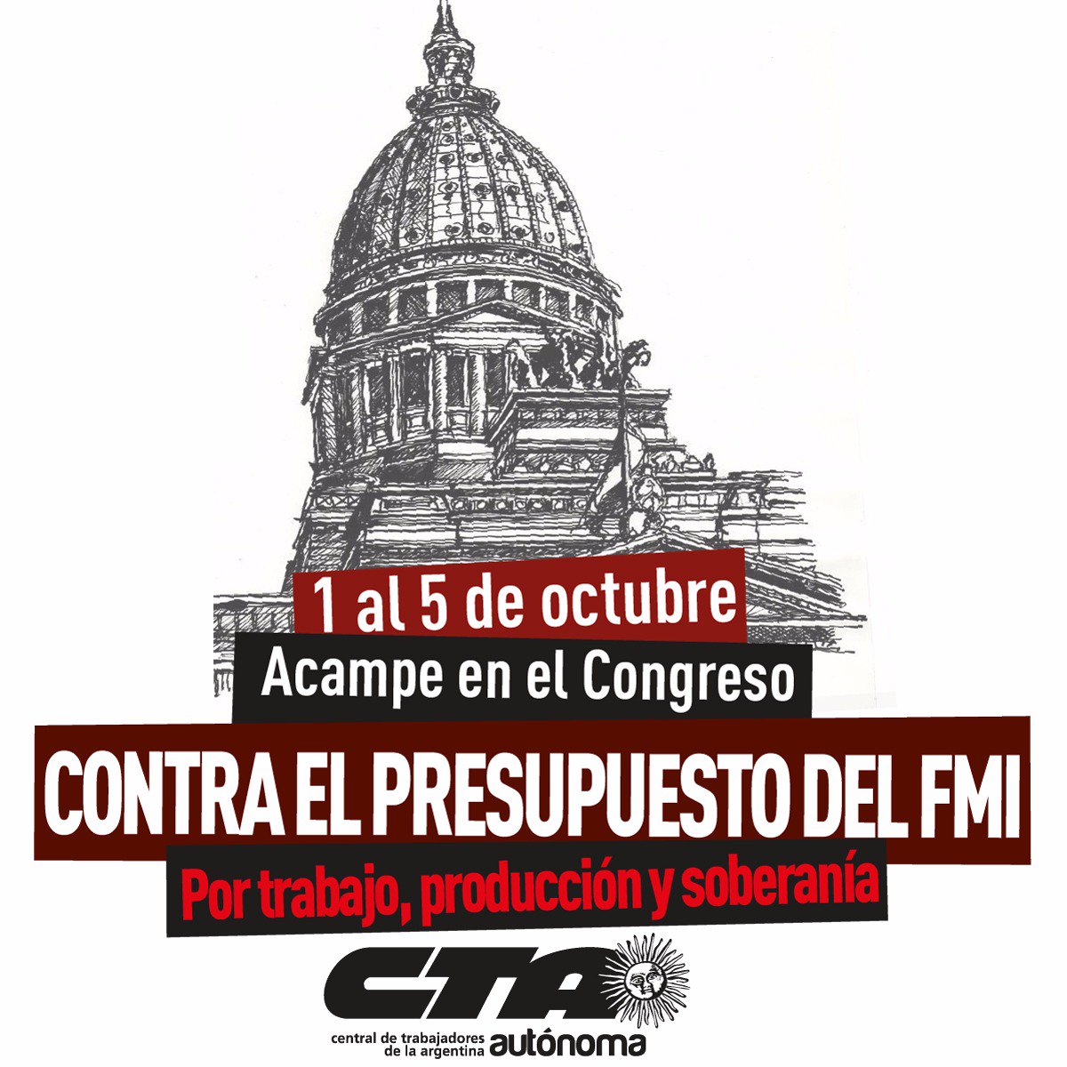 ate_quilmes's tweet photo. #1DeOctubre2018
#AcampeEnElCongreso
#NoAlFMI
#Trabajo
#Producción
#Soberanía
#ATEQuilmes https://t.co/XL8tvHrsyT