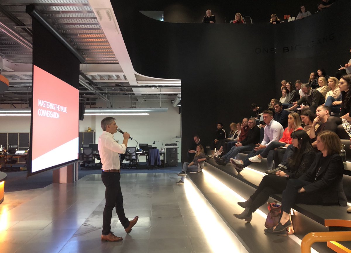 Droga5Dublin's tweet photo. Such a pleasure to have industry legend @blairenns, author, founder & CEO of Win Without Pitching in the house this morning for an excellent talk on #PricingCreativity and ‘The Jedi Mindset’. https://t.co/Gii7IN8adz
