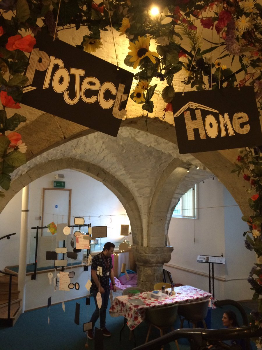 klmtheatre's tweet photo. We have created an interactive installation Project Home. It is open to the public from 1-5pm today and tomorrow @YorkTheatre as part of @TakeOverYork and @YorkMediale. This event is FREE please come down and make your mark on the installation! 🏡#TakeOver2018 #SpeakOut https://t.co/1ceya6Arta