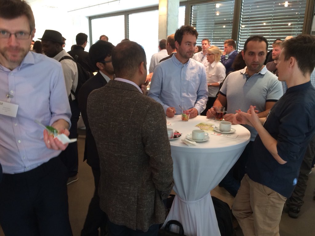 HomePulseHQ's tweet photo. Le meilleur moment des congrès. Se terminant par le 2ème café, avant de passer à la tribune ;-) 
´Disaggregation for appliances monitoring’, with #EWUS https://t.co/Nh7w5bSdeW