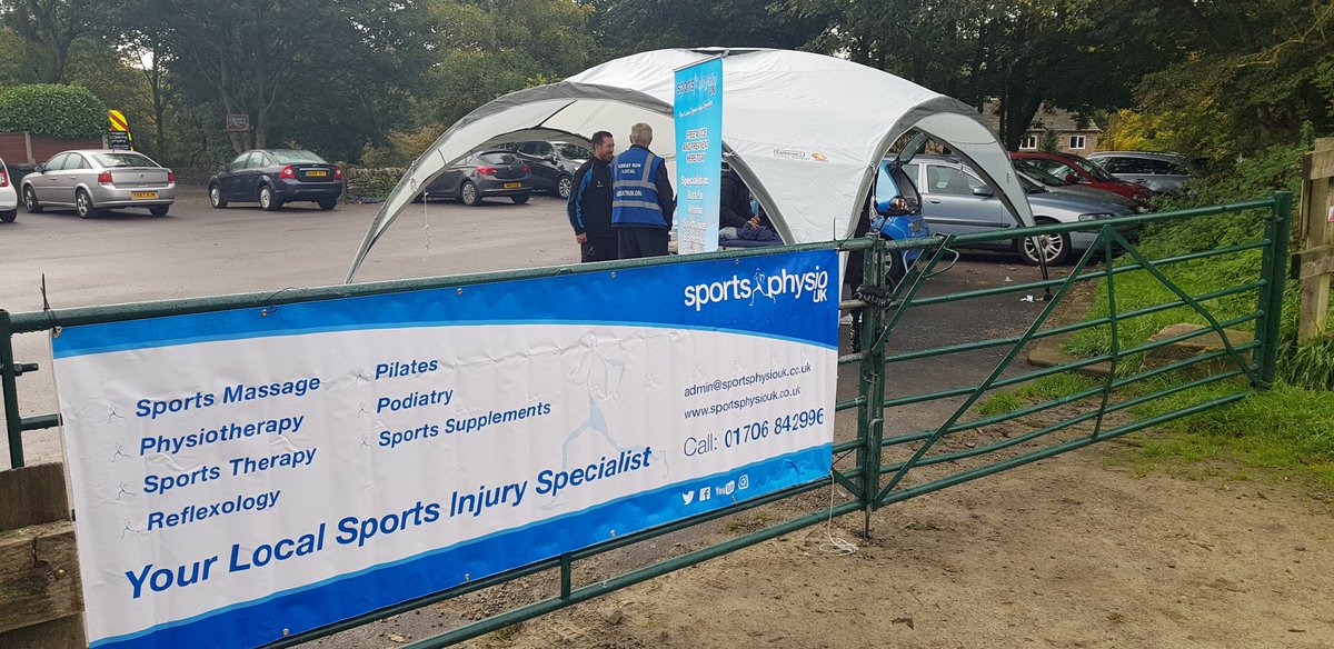 Huge thanks to <a href="/Sports_PhysioUK/">Sports Physio UK</a>  for coming down to join us on Sunday offering free advice &amp; treatment to our runners &amp; volunteers! Lets get those niggles fixed for you