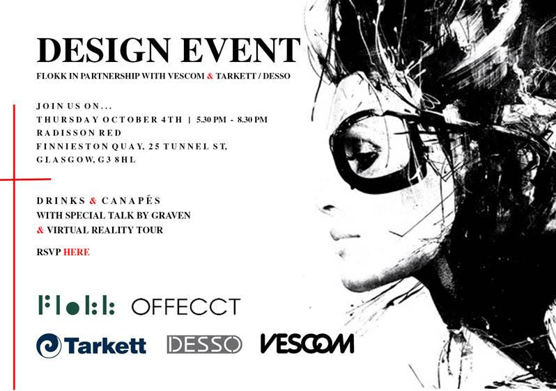 Desso_UK's tweet photo. We are counting down to Thursday's Design Event with @Flokk_UK in #Glasgow - A great opportunity to meet some of the industry's most creative suppliers! RSVP here: https://t.co/XDIVeI5oby #designevent #commercialdesign https://t.co/xvHuEFqCdY