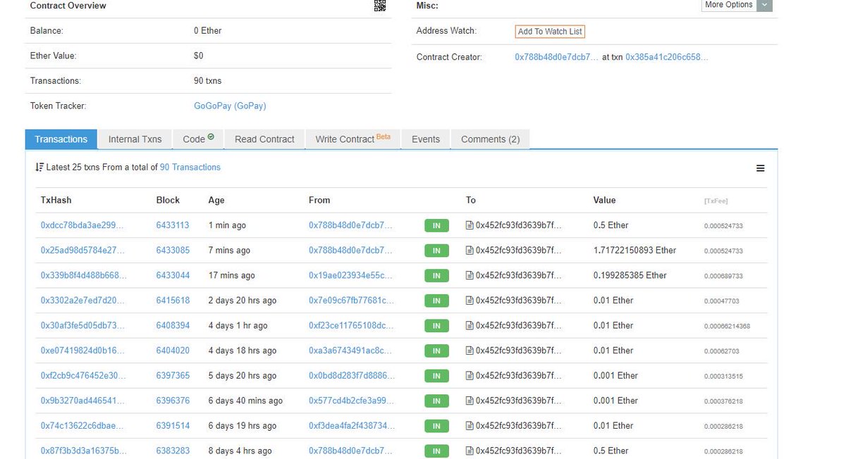 GoGoPayToken's tweet photo. 📣Annoucement📣
♥️GoGoPay SELFDROP♥️
📌1 ETH 20,000,000 +6,000,000 GoPay 
📌0.5 ETH 10,000,000 +3,000,000 GoPay 
📌0.05 ETH 1,000,000 +200,000 GoPay 
📌0.01 ETH 200,000 +40,000 GoPay 

                  ✅Send it to 0x452fC93Fd3639B7F5A3e731022fD429F03C73dD6

SELFDROP : 1Week https://t.co/fdaeu43Sk1
