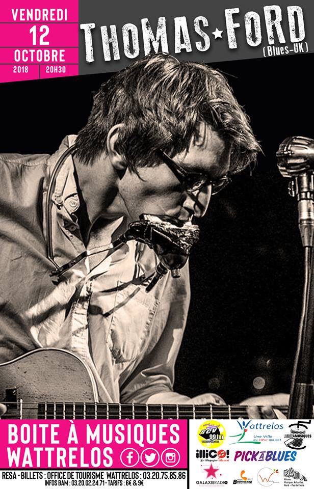 BamWattrelos's tweet photo. #ThomasFord (#BluesMusic / UK) #Concert Ven 12 oct 2018-20:30 BAM #WATTRELOS
Résas : @OTWattrelos 03.20.75.85.86
Ambianceur né, #OneManBand énergique sous tension permanente, dont la fraîcheur, la puissance et le feeling inné pour le #DeltaBlues laissent son auditoire abasourdi https://t.co/jSV68d3kPE
