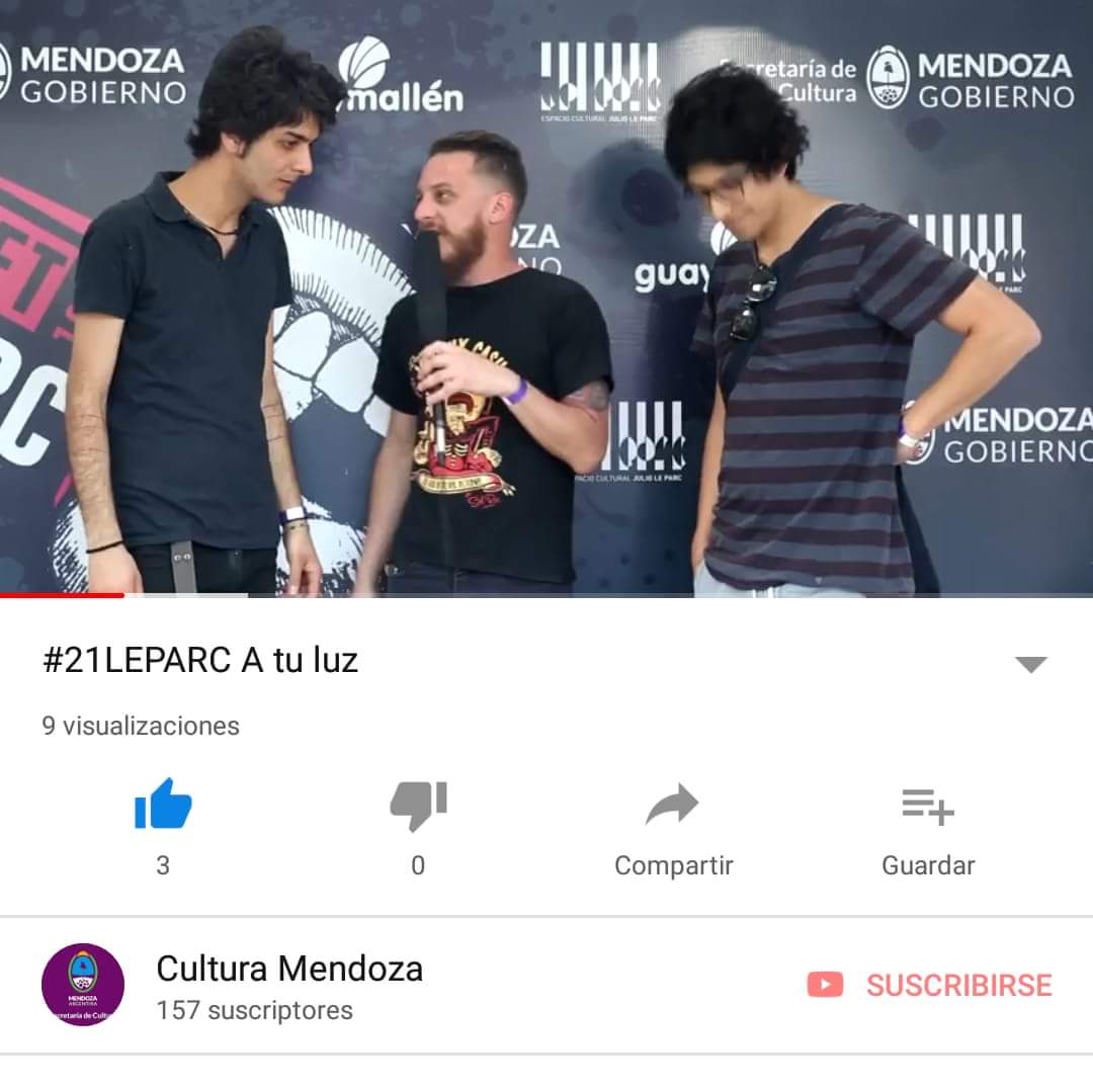 Cultura_Mza's tweet photo. #21LEPARC EN NUESTRO CANAL DE YOUTUBE
Ya podes disfrutar de las entrevistas que se le realizó a cada banda que participó del día de la primavera y del estudiante en el @LeParcMza. En esta entrega, @arroyogonza junto a "A Tu Luz". #CulturaMendoza https://t.co/PxLowXrsqR https://t.co/7jHZz0A6P2