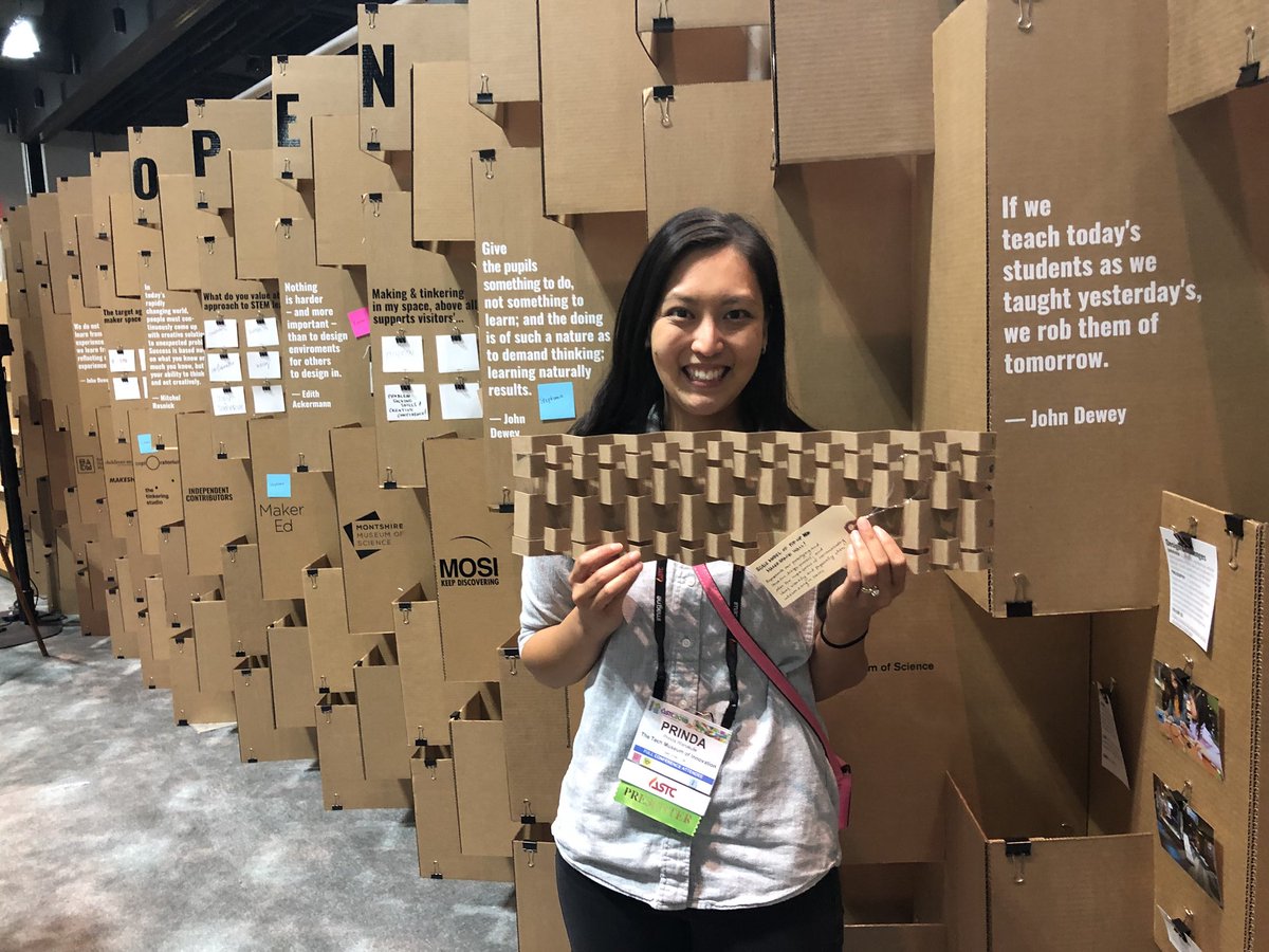 SassyNewsie's tweet photo. Congrats to @prinda @biophilebytes @krmozawa @TheTechMuseum &amp; all of the amazing partners for creating the pop up #ASTC18Makerspace. So much cardboard. So much creativity. #ASTC2018 #makered #STEMforall #everybodymakes @ScienceCenters https://t.co/ZoEhKnIXEw