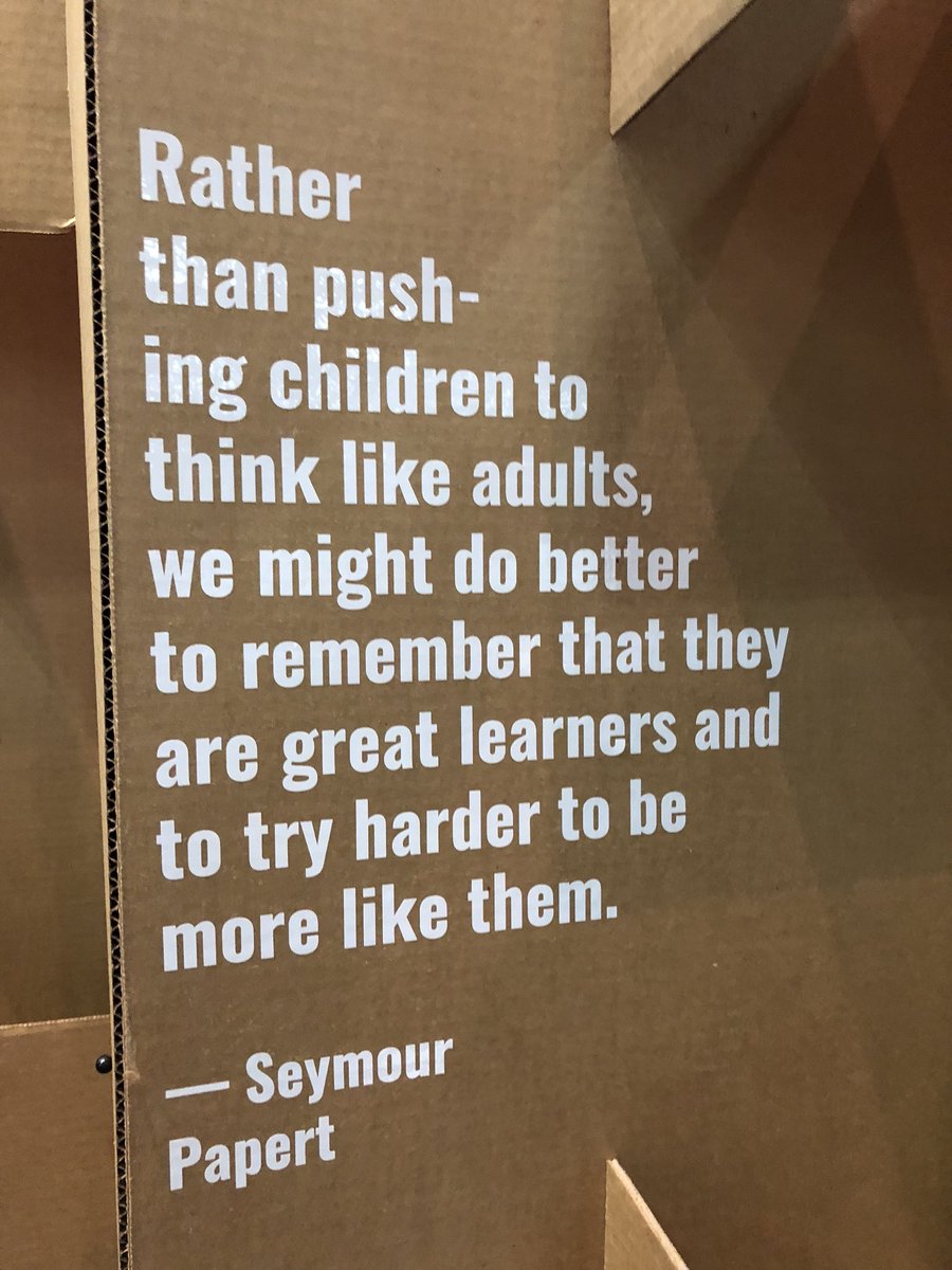 SassyNewsie's tweet photo. Congrats to @prinda @biophilebytes @krmozawa @TheTechMuseum &amp; all of the amazing partners for creating the pop up #ASTC18Makerspace. So much cardboard. So much creativity. #ASTC2018 #makered #STEMforall #everybodymakes @ScienceCenters https://t.co/ZoEhKnIXEw
