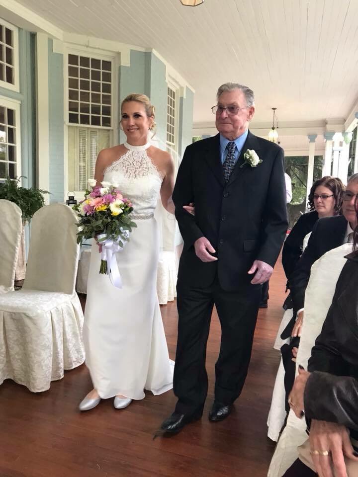 potteh2's tweet photo. Finally married my best friend Saturday! Thankful my dad could walk me down the isle. Ring bearer is grandson Alex, granddaughter Nora flower girl. #finallyhitched https://t.co/5d7ChaCfYm