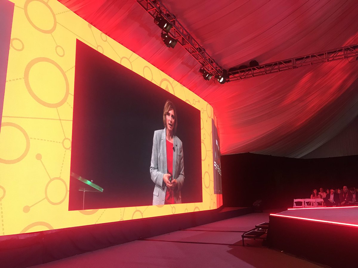 ItronInc's tweet image. .@Marina__Donovan, VP of global marketing and public affairs @ItronInc takes the stage to discuss Itron’s debut of the 2018 Resourcefulness Report #IUW18 #ResourceReport