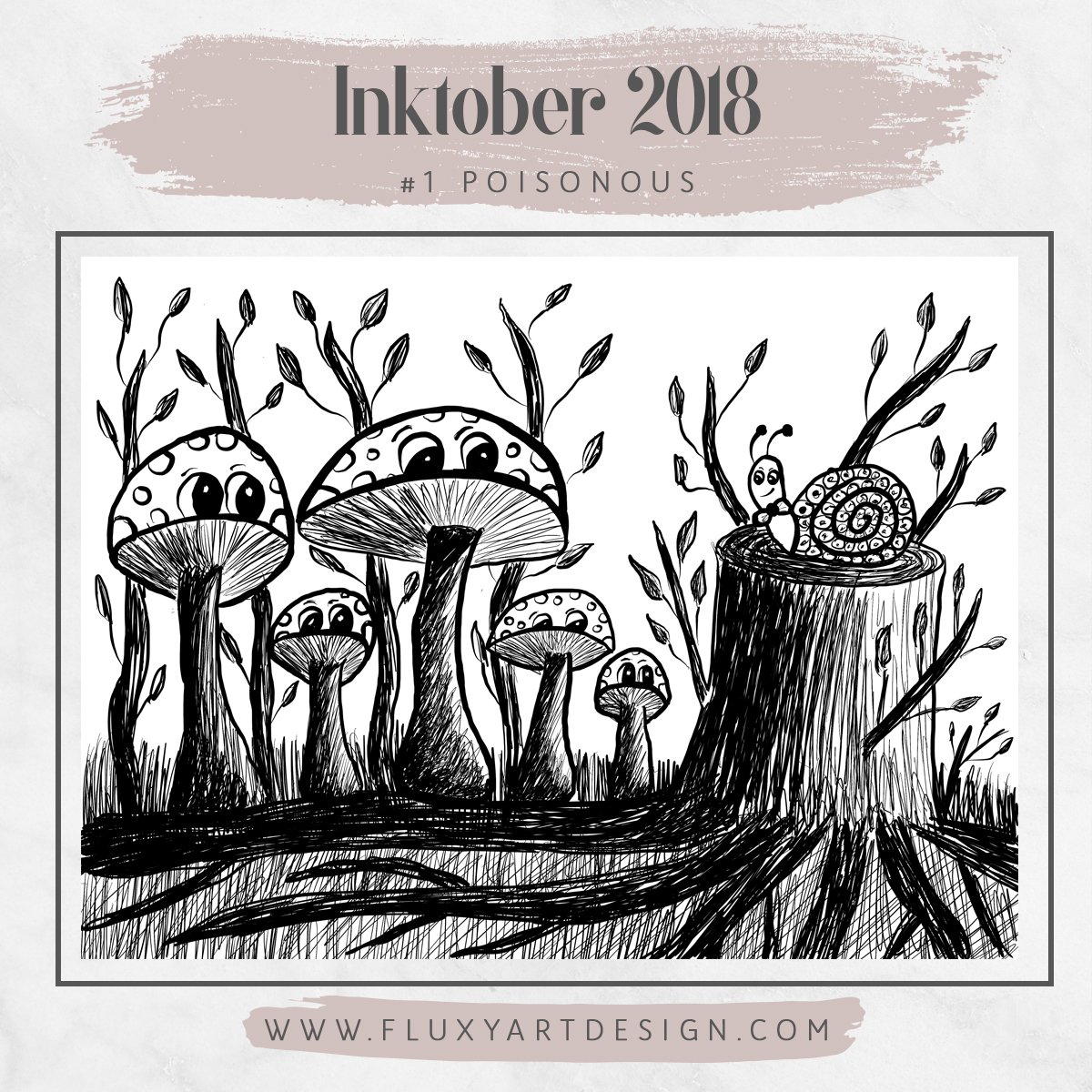 FluxyArtDesign's tweet photo. I almost never have the time to draw so I decided to challenge myself by being part of #inktober I'll do quick sketches daily using one brush only and without using undo button. #inktober2018 #InktoberDay1 https://t.co/y7WjYnMYOD