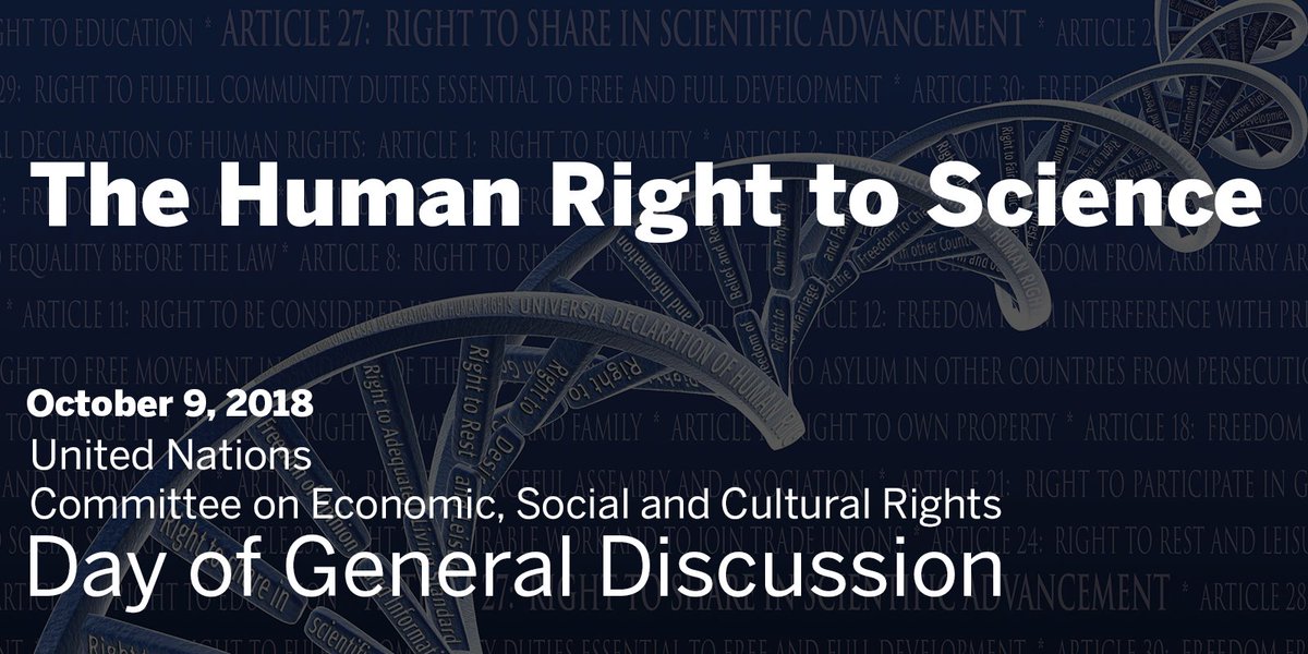AAAS_SRJ's tweet photo. Reminder: deadline October 5 to submit written comments. Have your say in the #UNCESCR #DayofGeneralDiscussion on the #RighttoScience  https://t.co/2SZbKSKGiw https://t.co/FXvdoBFqdi
