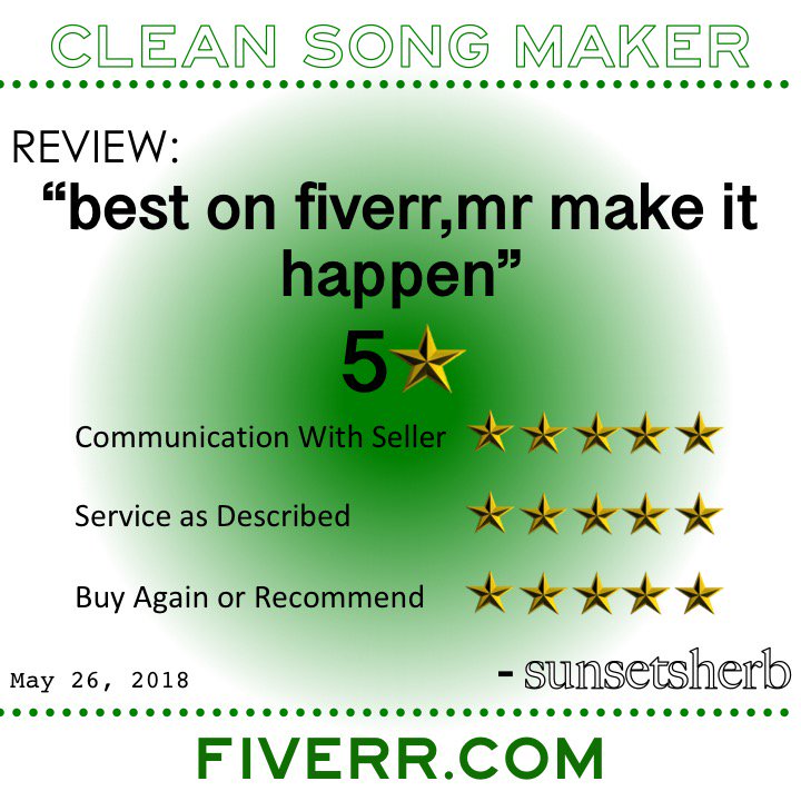 CleanSongMaker's tweet image. #Review