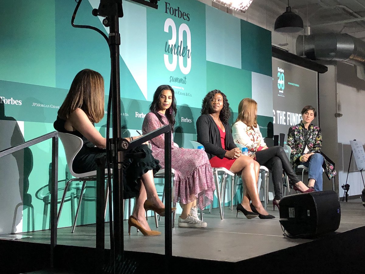 .<a href="/anuduggalnyc/">Anu</a> at yesterday's <a href="/Forbes/">Forbes</a> #under30summit: “The biggest driver for change in an industry is returns. By ignoring these opportunities (with female founders) the traditional SV funds are going to be missing out on returns.” 🙏🏼💯