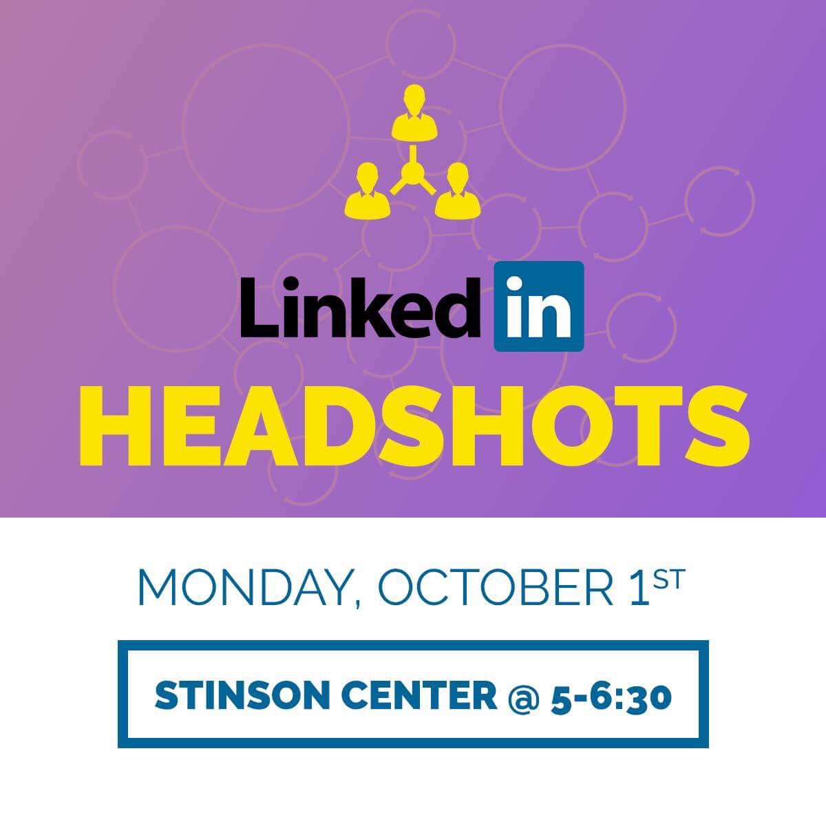 AMA_OU's tweet image. MARKETING WEEK IS UPON US😍 please stop by the Stinson Center TODAY between 5-6:30 to get your professional LinkedIn Headshot taken!