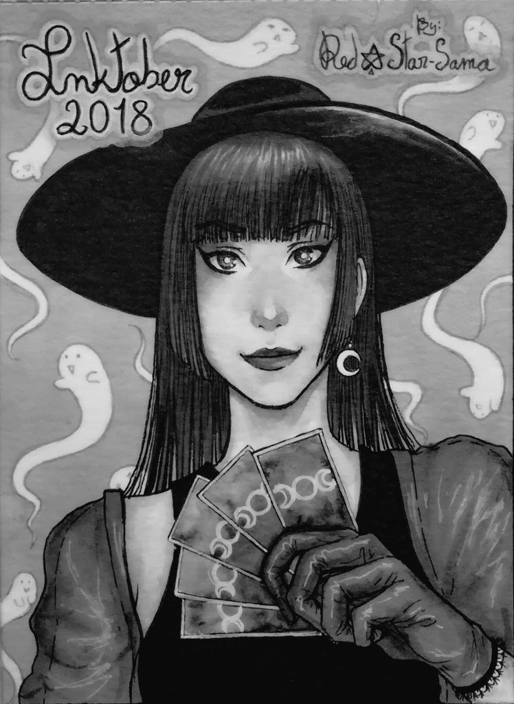 RedStar_Sama's tweet photo. ✨✒ Inktober 2018 Thread ✍✨

🎴 Day 1 ~ Tarot with my Witchsona! 🎴
#MyArt #Inktober #Inktober2018 #OCoctober https://t.co/AhgZZoDgb4
