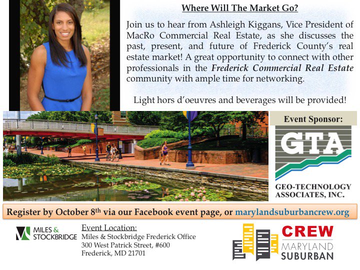 Go to our website or Facebook event page to register for the upcoming event discussing the Frederick County, MD real estate market!
#crewmdsuburban
facebook.com/events/1691466…