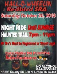 Night Ride and Haunted Trail, Oct. 20 at Redbird SRA  #offroad <a href="/INdnrnews/">Indiana DNR</a> <a href="/VisitIndiana/">Visit Indiana</a>