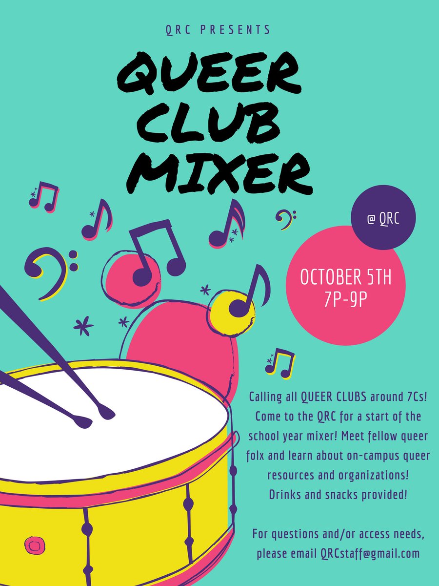theqrc's tweet photo. We're back! The QRC has lots of exciting programming coming up this month. Be sure to check out these events if you have some time. Also, if you're looking for some #qualitycontent, follow our Instagram @theqrc. https://t.co/nlhPixBN70