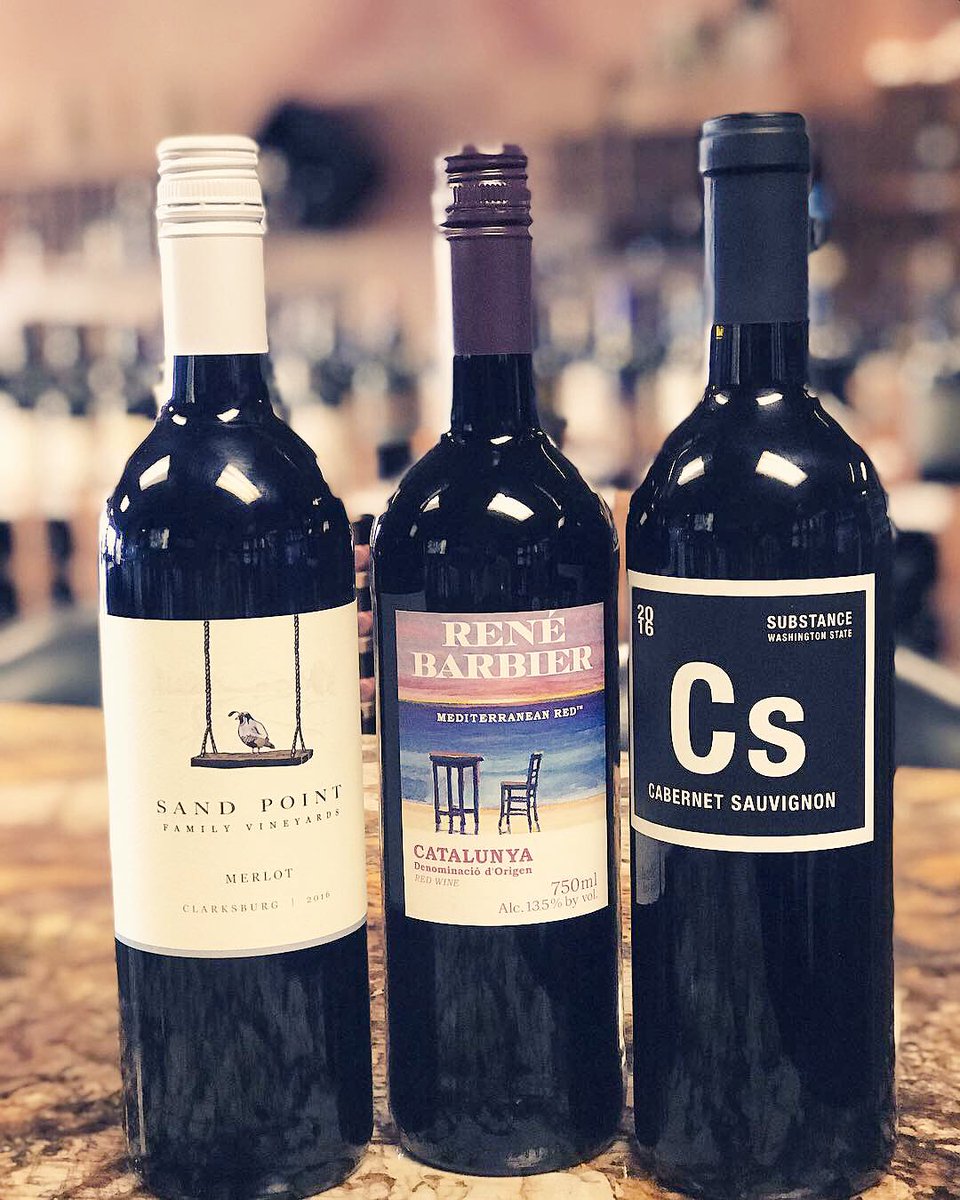 invinowines's tweet photo. It’s the beginning of October y’all! 🍁🍂
Of course we have a new tasting to start the week! We’re featuring TWO new wines:

•Rene Barbier Catalunya Red
•Sand Point Merlot

Both very tasty! 😋 Pop in this week to give them a try or to have your favorite!

Cheers! 🥂 https://t.co/KvZUP4Le2U