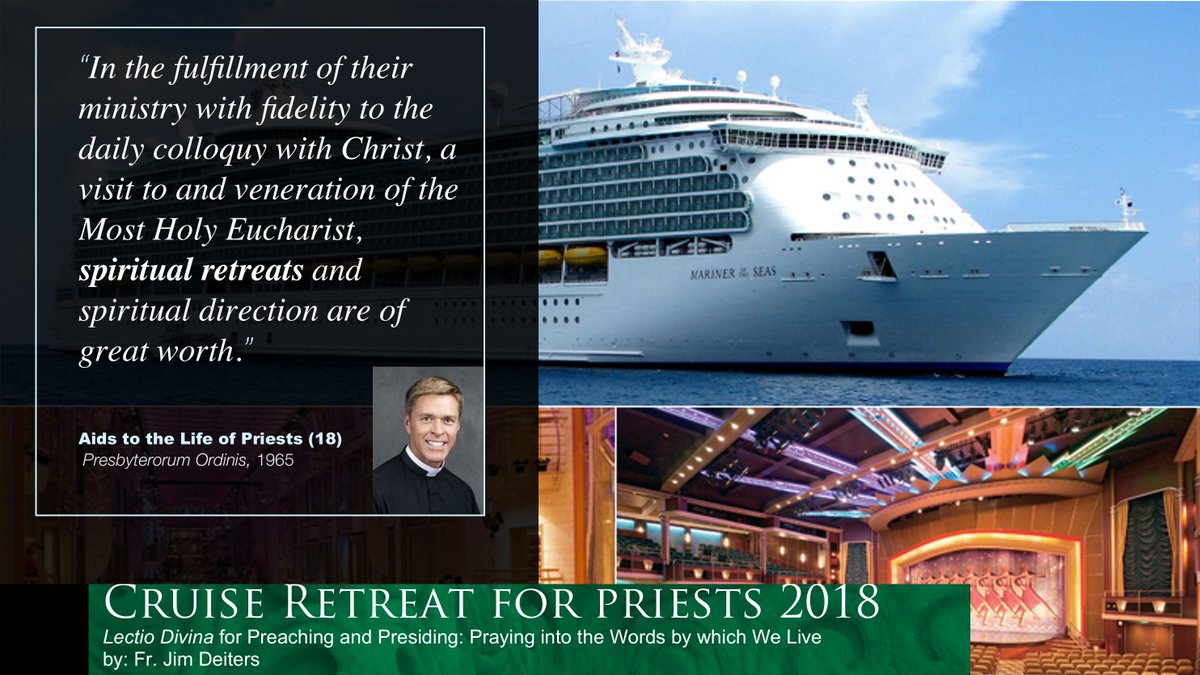 All aboard! Let's keep our staff and the ten participants who are on 2018 Cruise Retreat for priests.  #marineroftheseas #RoayalCaribbean #SMIPP