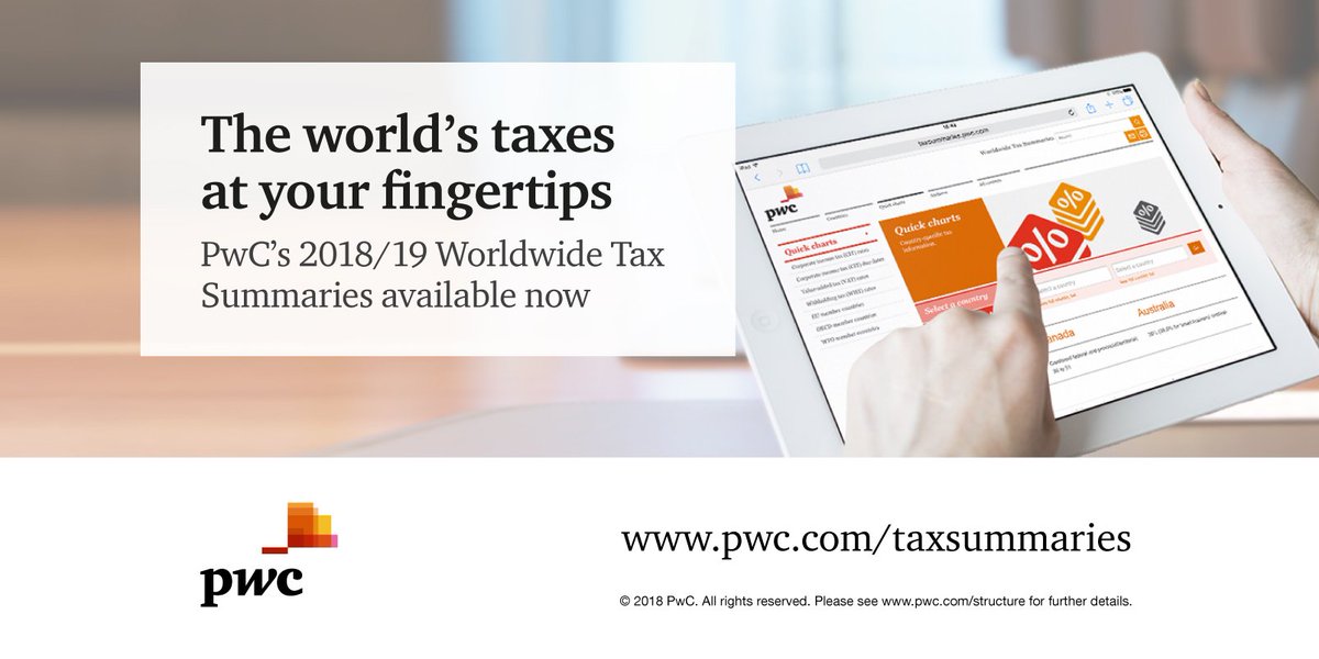 Trying to get a handle on global tax rates? <a href="/PwC/">PwC</a> Worldwide Tax Summaries has #tax information on 152 territories, <a href="/PwCIreland/">PwC Ireland</a> and beyond. Download your free copy here pwc.com/taxsummaries
