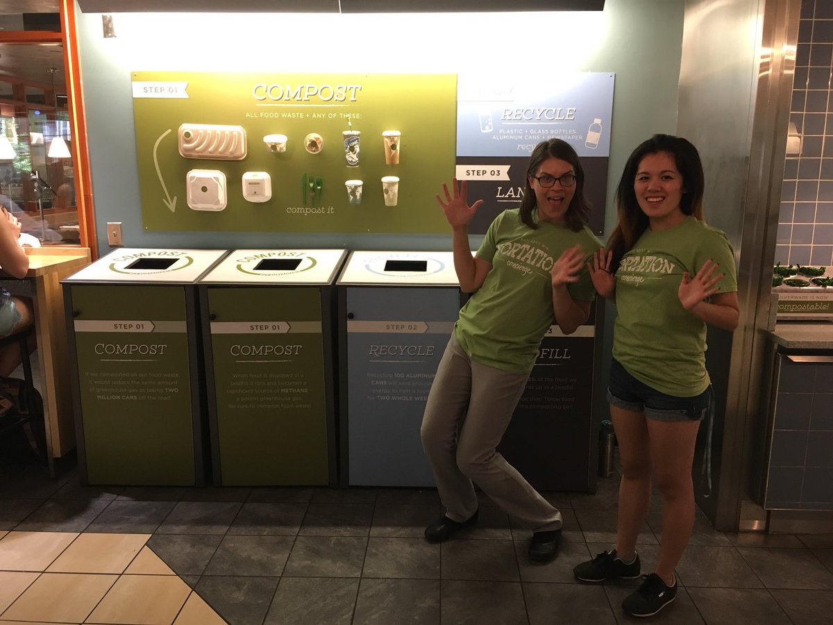 CDSatUNC's tweet photo. It’s Sortation Concierge week! Look out for our post next week that says “🌎 #EatSortWinUNC 🌎” so you can win Duke tickets! We will have volunteers helping you sort until 1:30pm at Lenoir! #UNCThreeZeros #SortationConcierge https://t.co/LHF0atmdyq