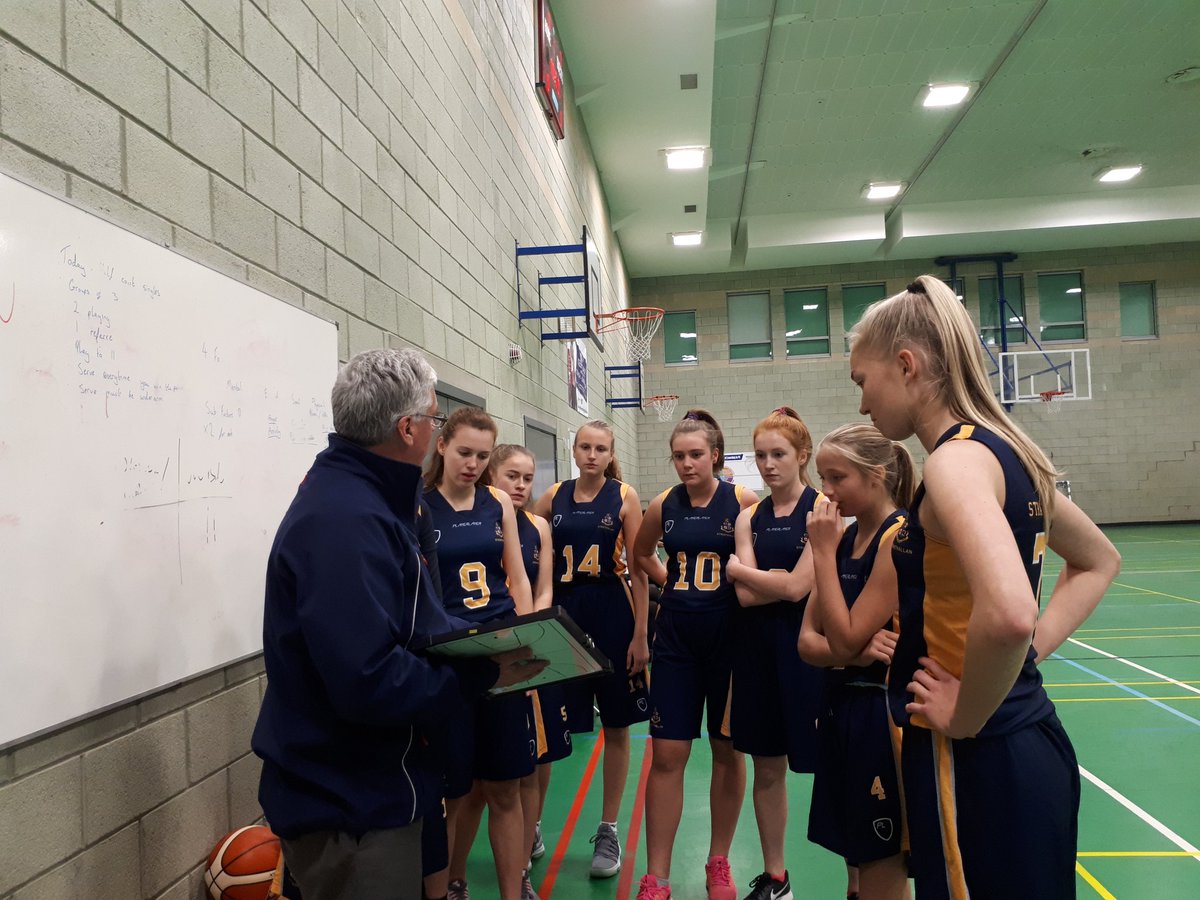strath_sport's tweet photo. Girls Basketball: 1st V leading 30-14 at half time v Beath HS in @basketballscot Schools Cup. @Strath_riley pupil Anya on fire in first match for senior girls #gostrath https://t.co/k00mopM8NP