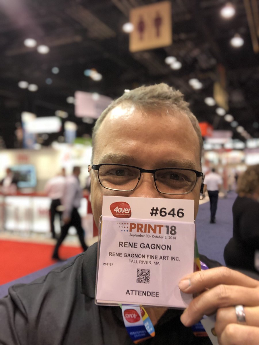 Rene, you won yestersday's @TECMAILING drawing!!! at #print18 
