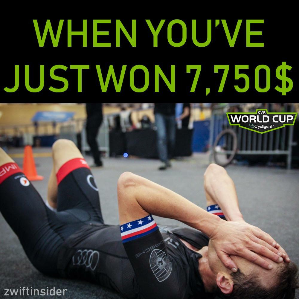 Next season, it's going to be bigger and better... 👊👊👊

😎 #cvrworldcup #zwift #esports #cycleops #garneau #cycling #newprosport